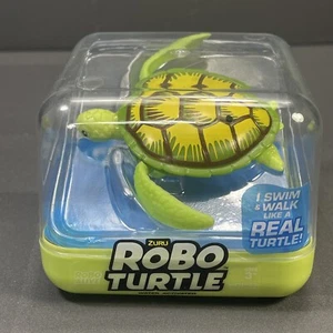 Robo Alive Turtle - Green - Realistic Swimming Movements and LED Lights - Picture 1 of 3