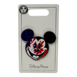 Disney Parks Pin Mickey Mouse Head Icon Epcot World Showcase Flags Canada 2018 - Picture 1 of 6