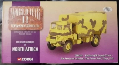 Corgi  WWII Bedford QLD Supply Truck 7th Armoured Div. 'The Desert Rats' CC60303 - Image 1 of 2