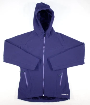 Merrell Jacket Women's XS Aeroblock Softshell Fleece Lined Hooded Purple - Image 1 of 4