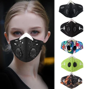 Anti Haze Protection Half Face Mask with Filter Bike Cycling Hiking Face Cover - Picture 1 of 32