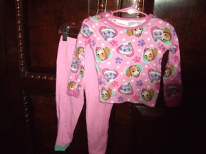 T23 Girls Sz 3T Nickelodeon Paw Patrol 2pc Pajama Set Pink Skye Everest Snug Fit - Picture 1 of 5