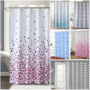 Extra Long Shower Curtain Splash Proof Polyester Fabric Bathroom Shower Curtains - Picture 1 of 110