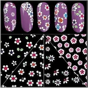 10Pcs Colorful Daisy Love Heart Flower Nail Art Sticker Decoration Manicure #11 - Picture 1 of 5