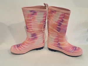 Cat & Jack Girls Pink Alina Rain Boots - New Kids | Color: Pink | Size: 2 - Picture 1 of 5