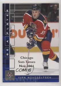 2001 ITG Be A Player Memorabilia Sapphire Chicago Sun-Times /10 Ivan Novoseltsev