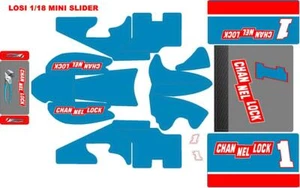 losi mini slider 1/18 wrap kit decal sticker SAMMY SWINDELL - Picture 1 of 1