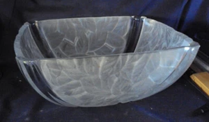 Mikasa Garden Splendor bowl 9" square serving crystal heavy glass - Picture 1 of 4