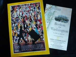 National Geographic JULY 1994 RECYCLING Boston VIRUSES Supplement Megalopolis - Picture 1 of 4