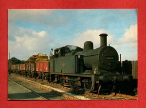 UK Steam Freight Engine Train postcard LMS 3F at BIRKENHEAD British animal birds - Imagen 1 de 2