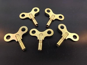 5er Set Massivmessing Uhrschlüssel #13 oder 4,75 mm. - Bild 1 von 1