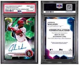 2023 Bowman’s Best - Jordan Walker - True Green RC /99 Cardinals - MINT - Bild 1 von 2
