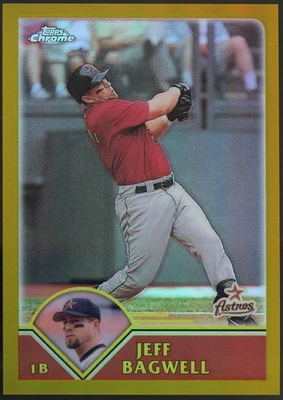 Jeff Bagwell 2003 Topps Chrome #397 Gold Refractor #/449 Astros NM-MT Card - Image 1 of 2