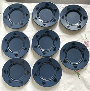 8 Pfaltzgraff Morning Light Saucer Plates Blue Stoneware USA 6” IN GREAT SHAPE! - Picture 1 of 2