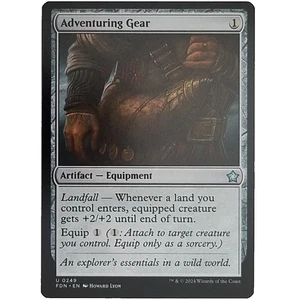 x1 Adventuring Gear FDN MTG M/NM Uncommon Colorless Artifact Equipment TCG CCG - Picture 1 of 3