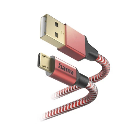 Hama micro-USB Schnell Ladekabel Datenkabel 1,5m f. Samsung Huawei Handy Tablet - Bild 1 von 4