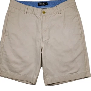 Chaps Shorts Mens Tan Size 32 Chino Cotton Stretch Casual Flat Front Travel - Picture 1 of 5