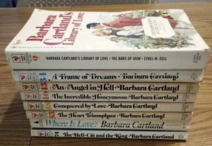 Vintage Konvolut 8 BARBARA CARTLAND Taschenbücher Liebesromane aus den 70er Jahren - Bild 1 von 7
