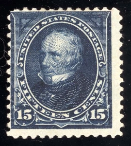 US Scott 259 postfrisch HR OG 15c dunkelblau Henry Clay Lot K221 bhmstamps - Bild 1 von 2