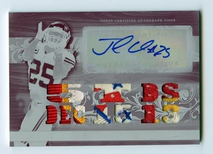H918 JAMAAL CHARLES 1/1 2014 TOPPS TRIPLE THREADS LOGO PATCH PLATE CHIEFS RARE - Picture 1 of 2