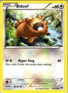 Bidoof 106/146 Common Regular XY Base Set LP - Imagen 1 de 2