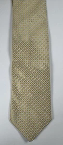 Enrico Venturi Cravatte Italy Made 100% Silk Neck Tie Grey, Gold Classic Width - Picture 1 of 6