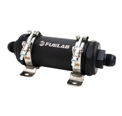 Fuelab PRO Series In-Line Fuel Filter (10gpm) -12AN In/Out 100 Micron Stainless - Image 1 of 4