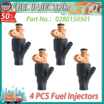 4X Inyectores de combustible OEM 0280150501 PARA 94 - 99 BMW 318I 318TI 318IS Z3 L4 CA EE. UU. Foto 1 de 4