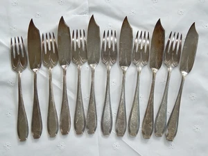 WMF Jugendstil Fischbesteck für 6 Personen versilbert - Picture 1 of 9