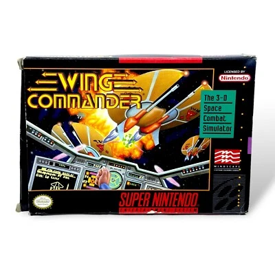 Wing Commander (Super Nintendo SNES, 1992) Complete CIB w/ Box - Retro Game - Image 1 of 4