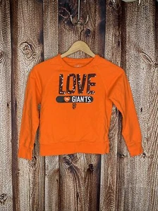 San Francisco SF Giants Orange Youth Girls Pullover Sweater Sequins Size 10/12 - Picture 1 of 3
