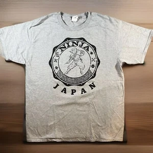 JAPAN NINJA T-Shirt Boys Youth X-Large /Mens Small Marshal Arts Graphic Tee EUC - Picture 1 of 6