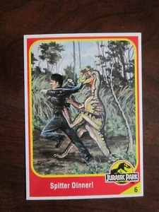 DILOPHOSAURUS # 6 JURASSIC PARK JP02 1993 LIM ED MOVIE COLLECTOR CARD KENNER NM - Picture 1 of 3