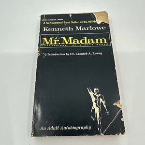 Mr Madam, Kenneth Marlowe LGBT Gay Vintage 1965 PB Sex Work Adult Autobiography - Imagen 1 de 14