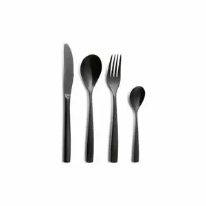 Comas Besteckset Barcelona Black 24-tlg., Tafelbesteck PVD-beschichtet Edelstahl - Bild 1 von 2