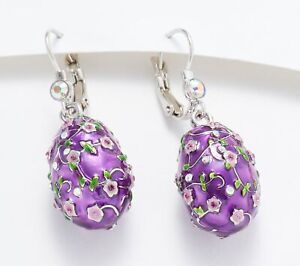 Kirks Folly Silvertone Purple Drop Dangle 1-Size 7/Size 10" x Size 6/Size 10"