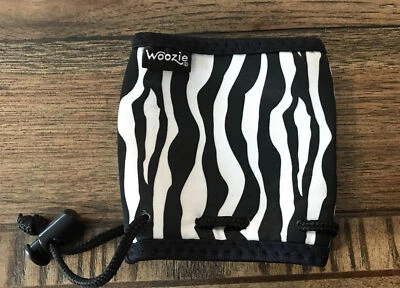 WOOZIE ~  INSULATED MID-SIZE WINE COOZIE Zebra Print — 第 1/2 张图片