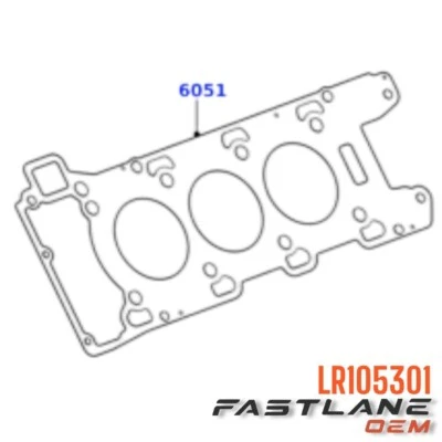 JUNTA DE CABEZA LAND ROVER DISCOVERY/RANGE ROVER VELAR/SPORT, LH NUEVA OEM LR105301 Foto 1 de 4