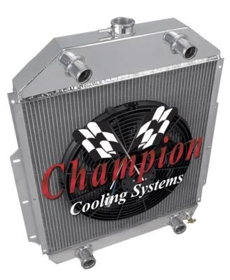 KR 2 Row 1" Radiator Flathead Config,16" Fan for 1942-1947 Ford 1/2 Ton Pickup - Image 1 of 4
