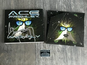 KISS CD Ace Frehley Anomaly Digipak SIGNED AUTOGRAPH w/ Hype Sticker 2009 USA - Picture 1 of 8