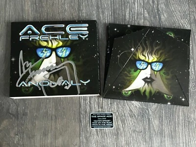 KISS CD Ace Frehley SIGNED AUTOGRAPH Anomaly Digipak w/ Hype Sticker 2009 USA - Image 1 of 4