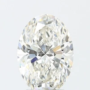 3.08 Cts OVAL Cut IGI Certified Lab Grown CVD Diamond H Color VVS2 Clarity STONE - Picture 1 of 12