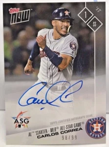 Carlos Correa 2017 Topps Jetzt Al All-Star On-Card Autogramm Auto #' D/99 - - Bild 1 von 2