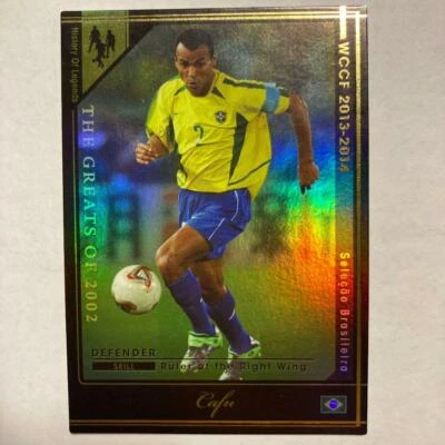 Panini WCCF HOLE History of Legends Cafu 2013-14 2002 Brazil refractor card - Image 1 of 2