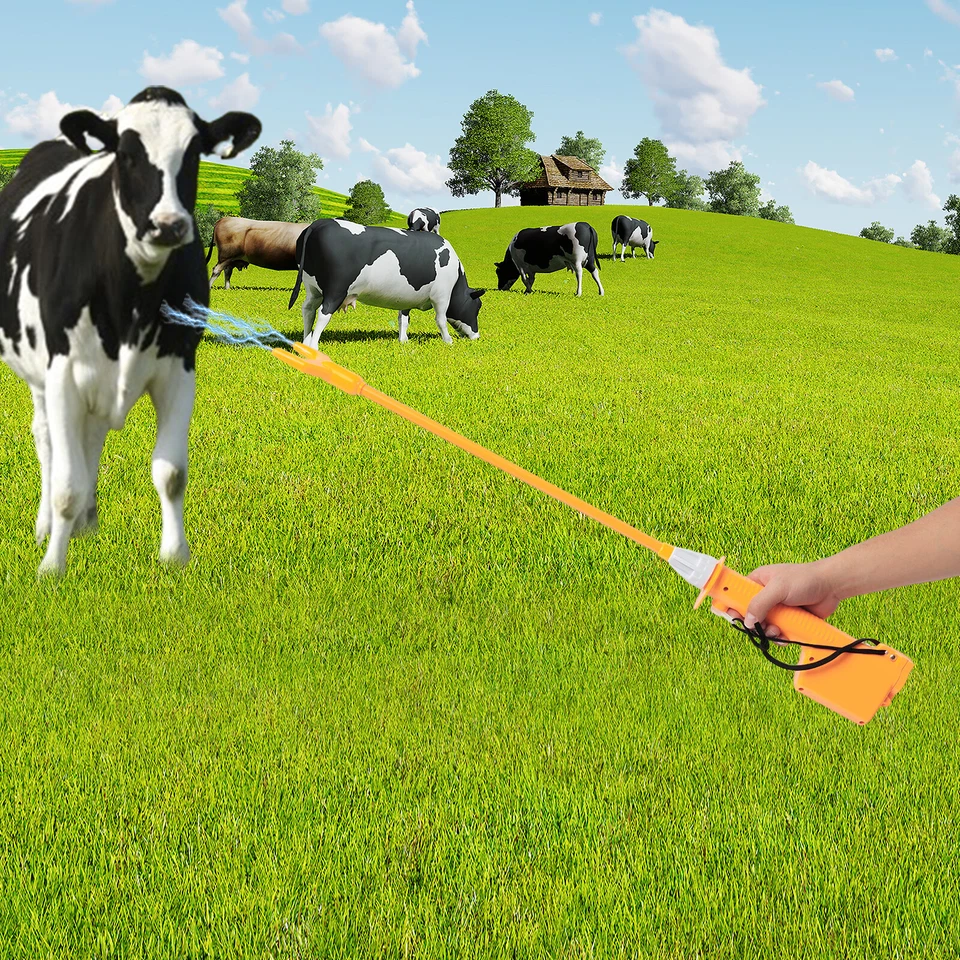 10000V Electric Shock Livestock Prodder Rechargeable Hot Shot Cattle Pig Prod - Image 1 of 4