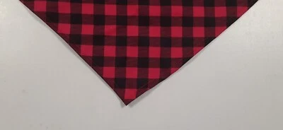 Bandana para Perro, Corbata, Navidad, San Valentín, Rojo, Negro, Cuadros Búfalo, M, L Foto 1 de 3