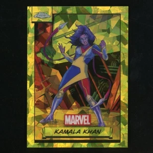 2024 Topps Cromo Marvel Kamala Khan Zafiro Amarillo Refractor 34/75 4C647 - Imagen 1 de 2