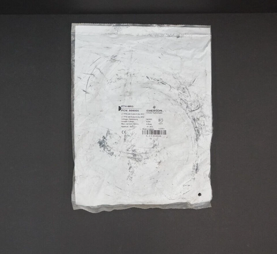 1pc Emerson Pressure Sensor Cable Pt4-m60