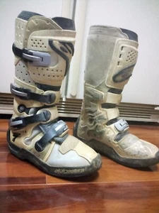 Alpinestars Tech 7 Gray/White Boots Men's Size 7 - Picture 1 of 20