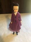 Vintage Disney Mary Poppins Doll 12" Lavender Dress, Purple  Overcoat 1960s Era
